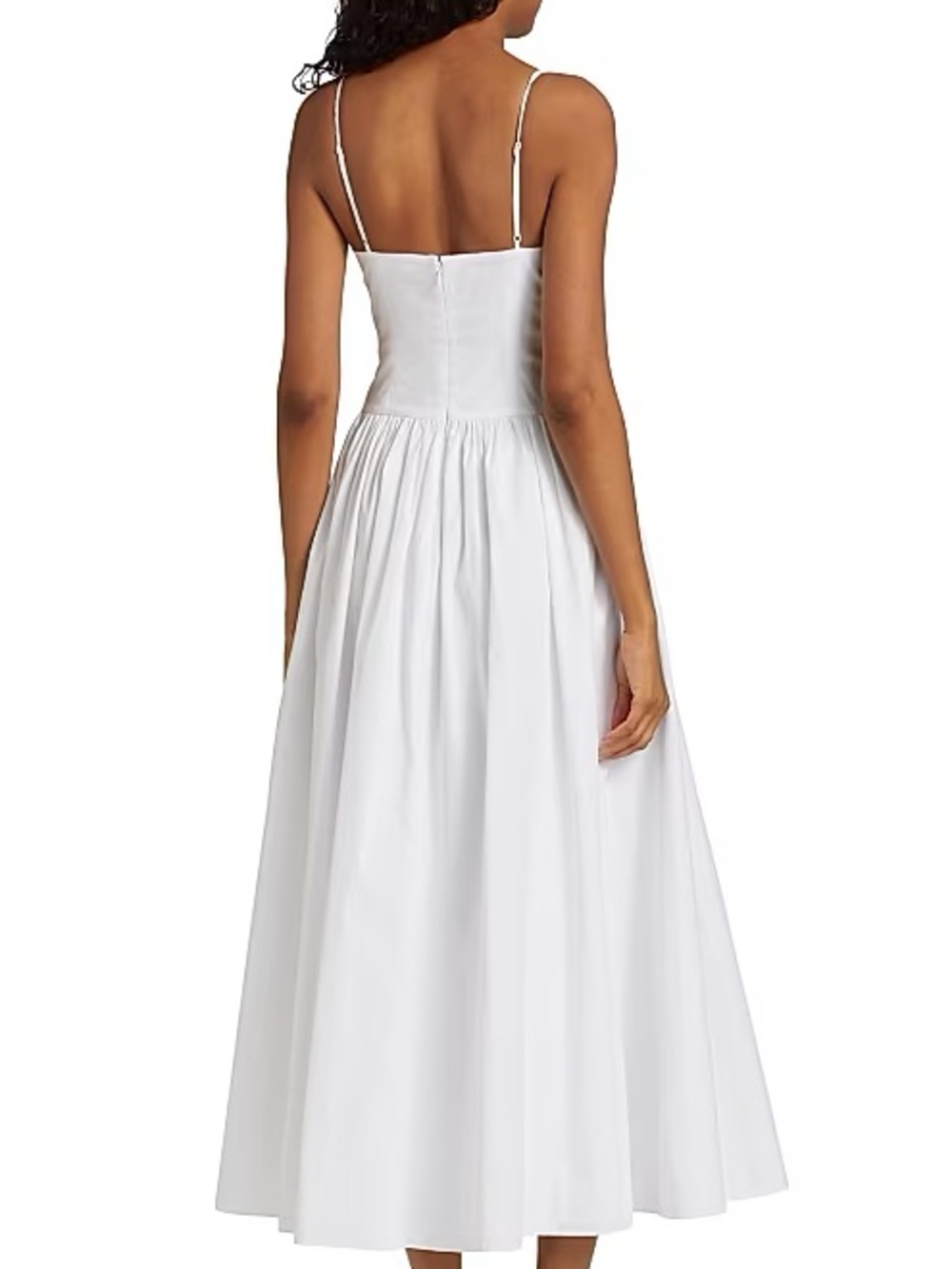 NWT Staud Dena Midi Dress White - Picture 10 of 16
